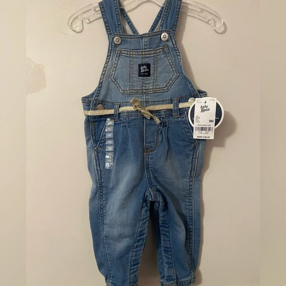 NWT Oshkosh B’Gosh Knit‎ Denim Overalls
